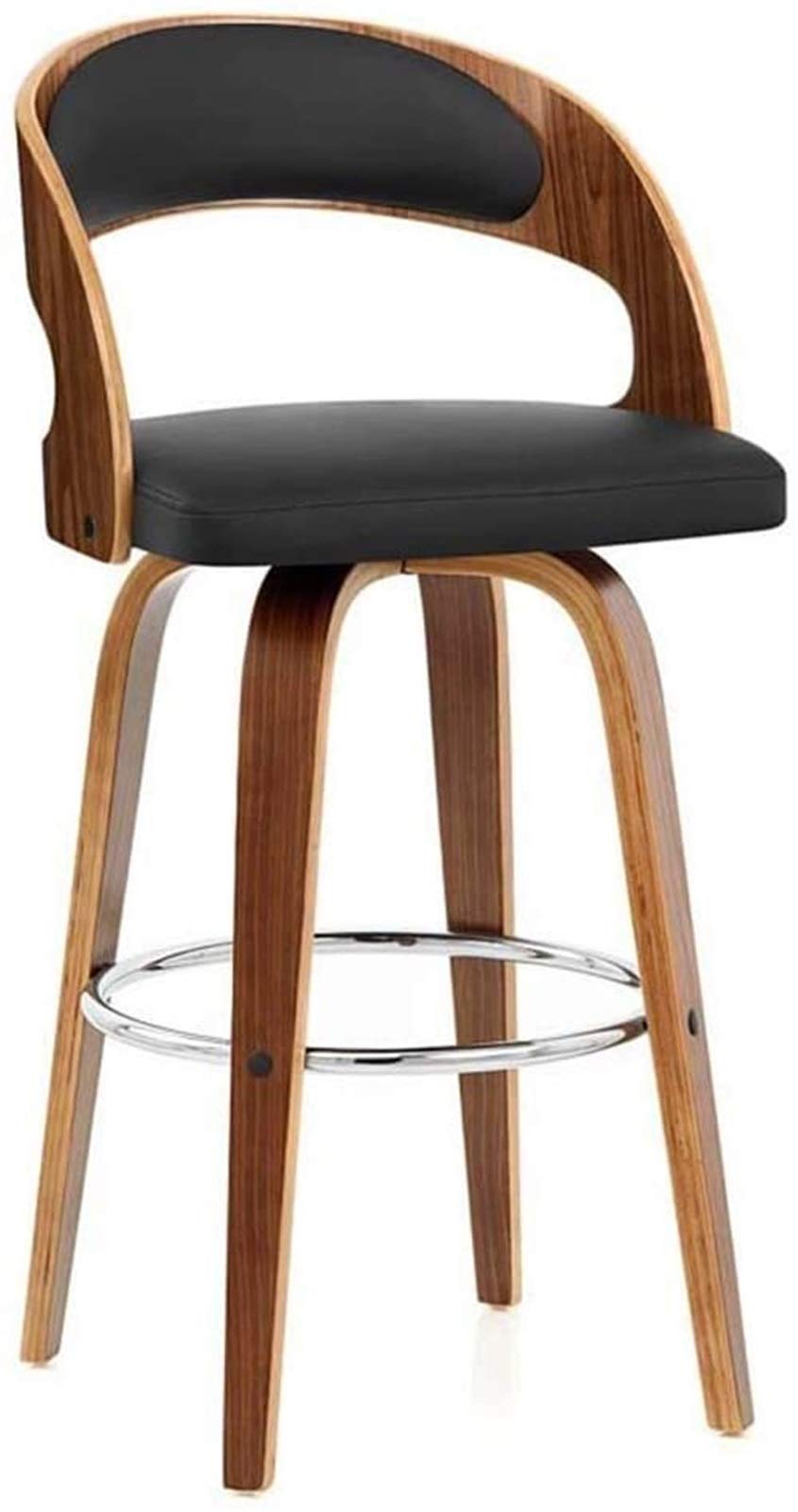 Amazon｜調節可能なバースツール モダンな工業用木製バースツール 2 個